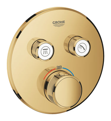 GROHE Grohtherm SmartControl termostat udv. del rund 2SC pol Cool Sunrise - 1