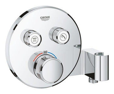GROHE Grohtherm SmartControl termostat udv. del rund 2SC krom - 1