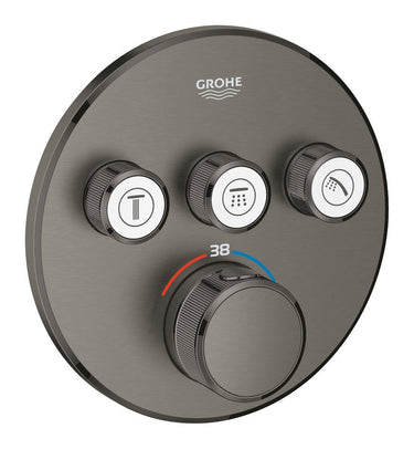 GROHE Grohtherm SmartControl termostat udv. del rund 3SC grafit - 1