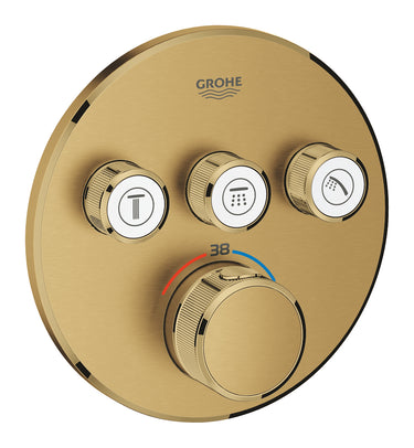 GROHE Grohtherm SmartControl termostat udv. del rund 3SC bør Cool Sunrise - 1