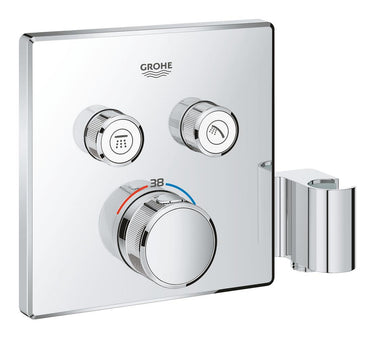 GROHE Grohtherm SmartControl termostat udv. del firkant 2SC krom - 1