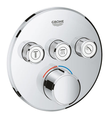 GROHE SmartControl termostat udv. del rund 3SC krom - 1