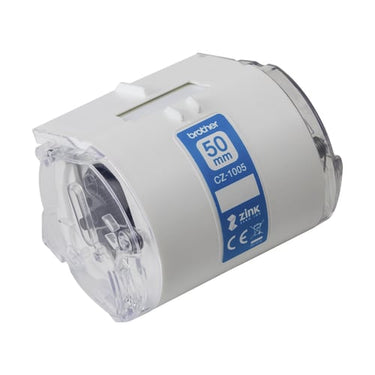 Labeltape Brother CZ-1005 hvid 50mmx5m - 1