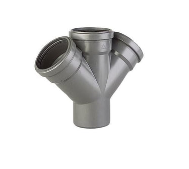 Friaphon Ø110 mm X 110 mm X 45° Dobbelt Grenrør - 1
