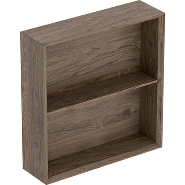 Geberit Icon vægskab 450 x 132 x 467 mm nøddetræ højkomprimeret trelags-spånplade melamin træstruktur - 1