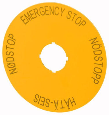 Label til nødstop standard - 1