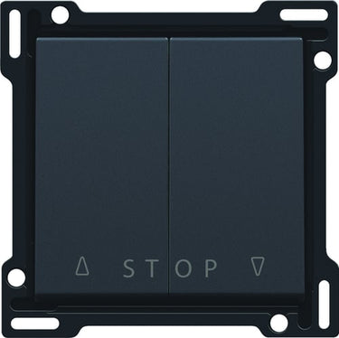 Tangent til jalousiafbryder med symbol for op-ned-stop anthracite - 1