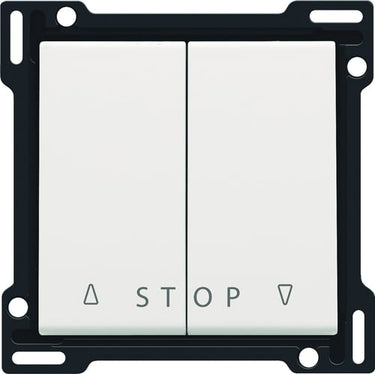 Tangent til jalousiafbryder med symbol for op-ned-stop white coated - 1