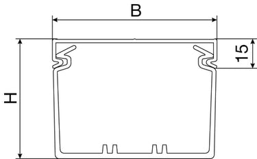 Ledningskanal opslidset BA7 80040 - 1
