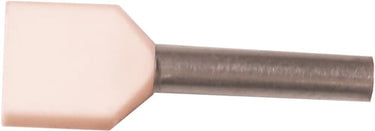 Isoleret TWIN-terminalrør A0,75-12ETW2 2x0,75mm² L12 Hvid - 1