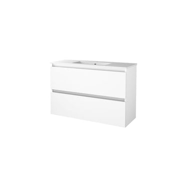 Sanibell Basicline grebsfri møbelsæt 100x39cm hvid højglans - 1