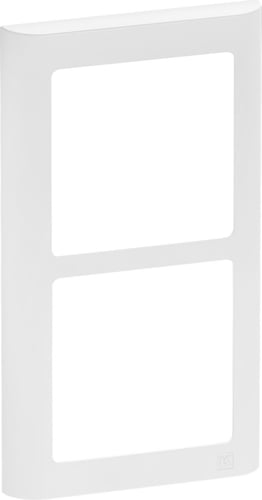 LK FUGA antibakteriel SOFT designramme 2 modul lodret hvid - 1