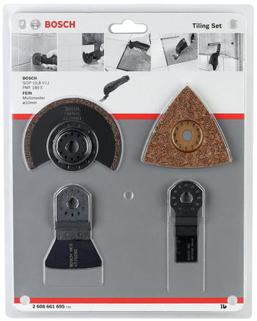 Bosch Flisesæt 4 dele ACZ 85 RT3 (1x); AVZ 78 RT2 (1x); ATZ 52 SC (1x); AIZ 20 AB (1x) (Blister pk) - 1