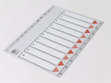 Plastregister Q-Line A4 1-10 - 1
