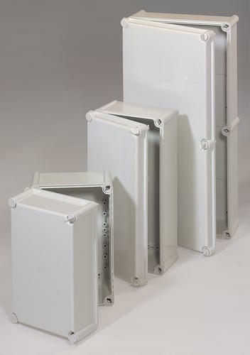 Kasse PC 380 x 280 x 130 med hængsel - 1