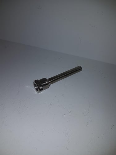 Rustfrit dykrør 1/2" x 100 mm - 1