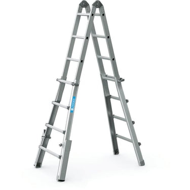 Teleskopstige aluminium 4x4 trin 2,5-4,2 m - 1