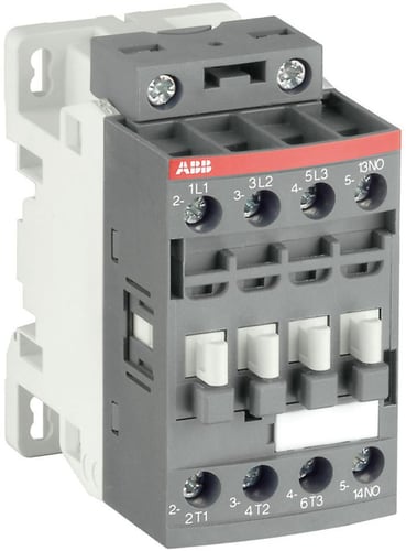 Kontaktor 3-polet 4kW 400V AC styrespænding 24-60V AC/20-60V DC hjælpekontakt 1NO skruetilslutning AF09-30-10-11 24-60V50/60HZ 20-60VDC - 1
