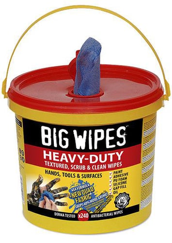 Big Wipes renseservietter Heavy Duty 240 stk. Rød - 1