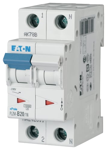 Automatsikring 20A 1P+N C 2M 10KA - 1