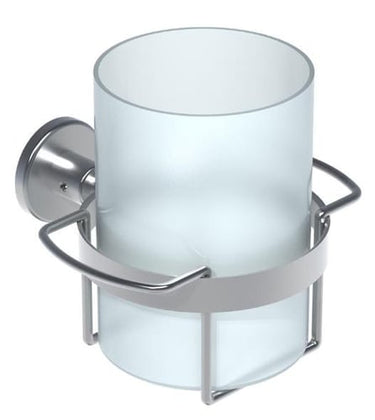 Vola T6 tandglasholder børstet krom - 1