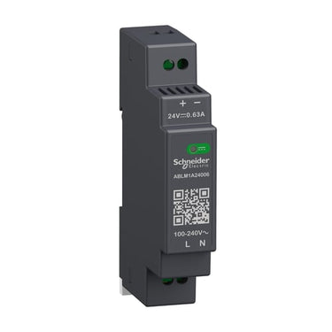 Modicon switchmode strømforsyning modular til DIN-skinne med 24 VDC 15 W-0,6 A udgang og 100-240 VAC 1-faset forsyning - 1
