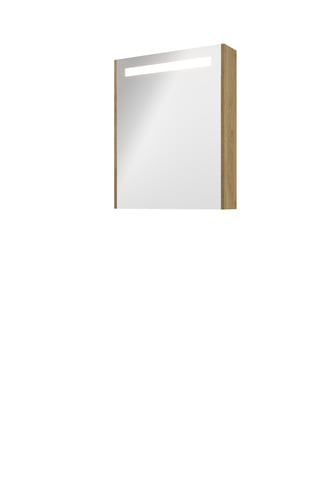 Sanibell Proline spejlskab med LED belysning 60 x 74 cm ideal eg sidepaneler - 1