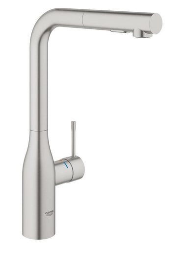 GROHE Essence køkkenarmatur med svingtud og udtræk - SuperSteel - 1