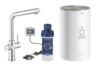 GROHE Red II Duo køkkenarmatur med kogende vand 4 l-kedel L-tud krom - 1