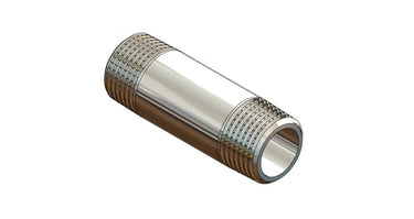 Nippelrør messing 1/2" x 40 mm forkromet - 1