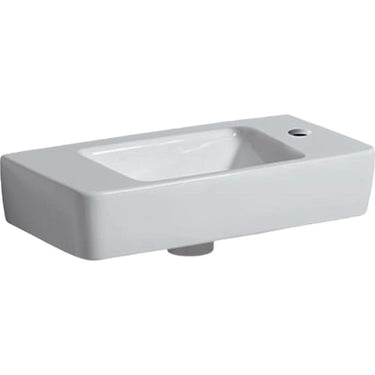 Geberit Renova Compact håndvask t/møbel 500 x 250 x 150 mm hvid porcelæn - 1