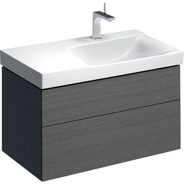 Geberit XENO² vaskeskab 880x530x462mm m/2skuffer scultura-grå spånplade melamin 500.516.43.1 - 1