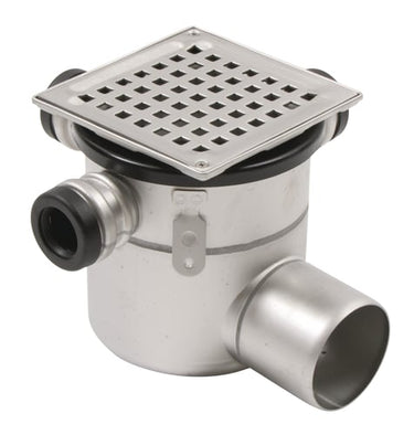 BLÜCHER Square afløbsskål 75/Ø32/40 mm VL med studs - 1