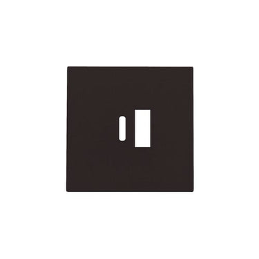 Afdækning til USB-A + USB-C oplader dark brown - 1
