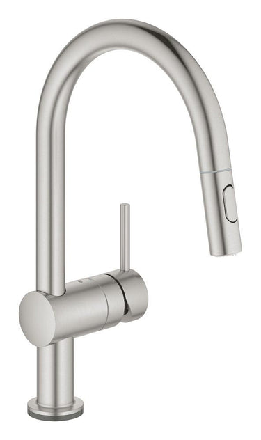 GROHE Minta Touch køkkenarmatur C-tud bruser dual SuperSteel - 1