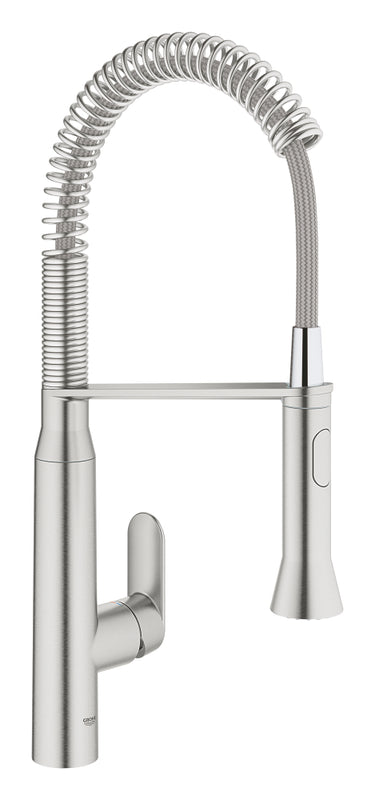 GROHE K7 køkkenarmatur m/Profi-spray medium Supersteel - 1
