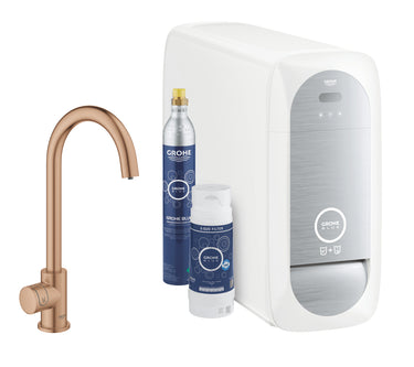 GROHE Blue Home Mono C-tud køkkenarmatur og køler bør Warm Sunset - 1