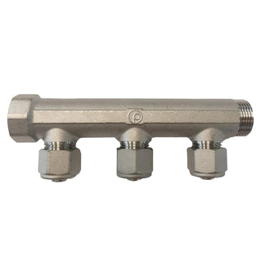 Pettinaroli fordelerrør messing TEA 3 x 16 mm afgrening - 1