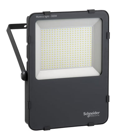 Mureva led projektørbelysning300w 6500 kelvin ip65 sort - 1