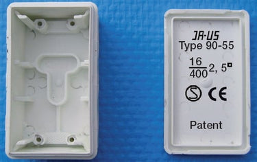 JA-US universaldåse IP55 type 90-55 hvid - 1