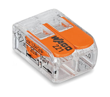 WAGO Samlemuffe 2x0,2-4mm2 transparent - 1