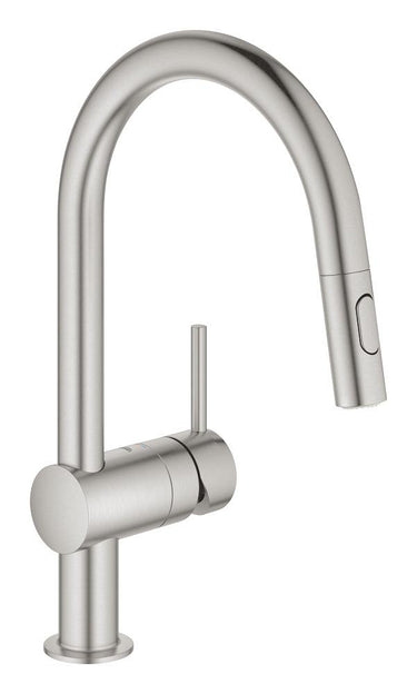 GROHE Minta køkkenarmatur C-tud bruser dual SuperSteel - 1