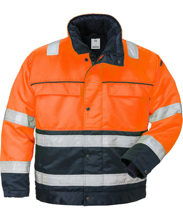 Fristads Hi-Vis vinterjakke kl.3 444 orange/marine str XL - 1