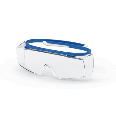 Uvex Super OTG Overtræksbrille 9169.260 Klar Polykarbonat Linse Marineblå - 1