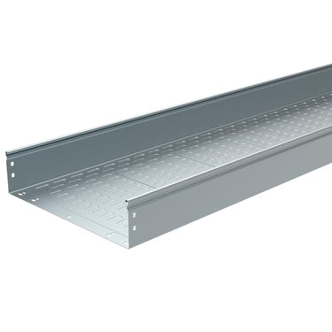 P31 MFS kabelbakke uperforeret 100x400 pregalvaniseret 3 meter - 1