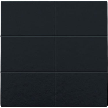 6-tryk Bakelite® piano black coated NHC - 1