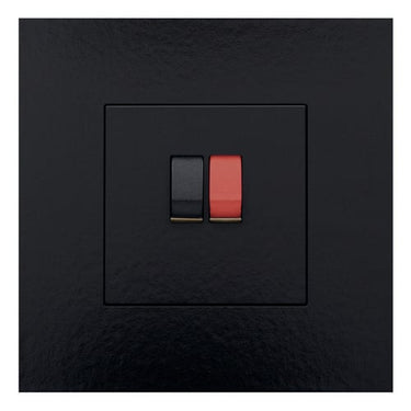 Afdækning til højtalerudtag piano blk - 1