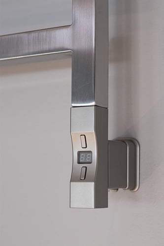 KRISS Nuvo 2 elvarmeelement firkantet profil 300W steel look - 1
