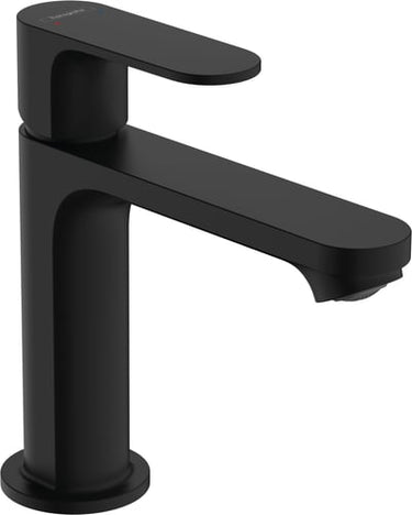 hansgrohe Rebris S 1-grebs håndvaskarmatur 110 m/løft-op bv mat sort - 1
