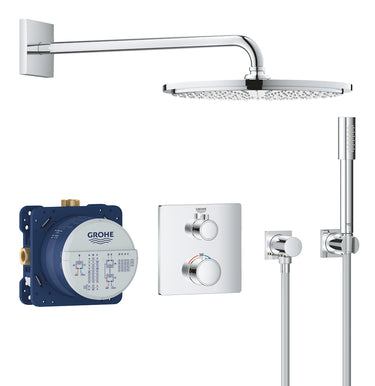 GROHE Grohtherm 310 sampak indbyg firkantet krom - 1